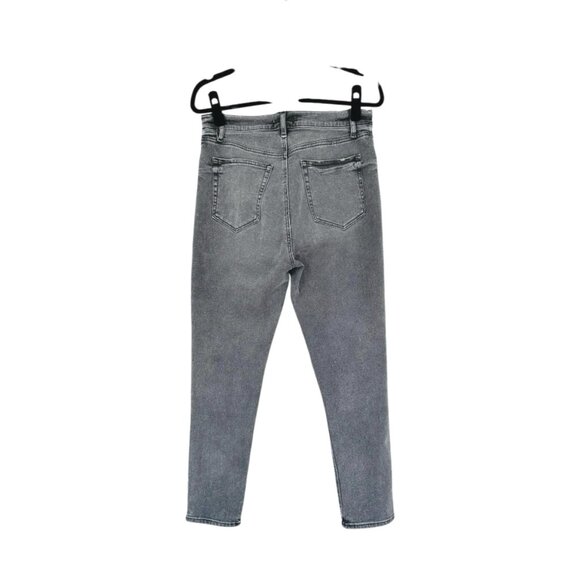 LOFT Button Front High Rise Skinny Jeans - Picture 6 of 7